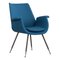 Blue Armchair by Gastone Rinaldi for Kvadrat, Italy, 1950s 1
