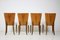Model H-214 Dining Chairs by Jindřich Halabala, Set of 4, Image 4