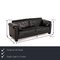 Schwarzes DS 17 Ledersofa von de Sede 2