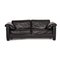 DS 17 Black Leather Sofa from de Sede 1
