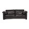 Schwarzes DS 17 Ledersofa von de Sede 1