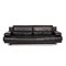 6500 Black Leather Sofa by Rolf Benz, Image 1