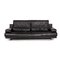 6500 Black Leather Sofa by Rolf Benz 3