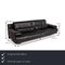 6500 Black Leather Sofa by Rolf Benz 2