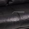 6500 Black Leather Sofa by Rolf Benz 5