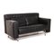 Quarta Black Leather Sofa from COR 6