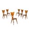 Solid Sessile Oak Chairs, Italy, 1940s, Set of 6 1