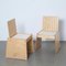 Trapezförmiger Hocker / Stuhl aus Schichtholz 15