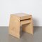 Trapezförmiger Hocker / Stuhl aus Schichtholz 14