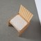 Trapezförmiger Hocker / Stuhl aus Schichtholz 8