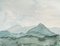 Paesaggio di montagna, acquerello su carta, Immagine 3
