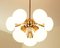 Mid-Century Sputnik Milk Glass Chandelier, 1960s, Image 5