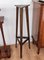 Mid-Century Vintage Italian Art Deco Wooden Triangle Pedestal or Plant Stand, Image 6