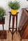 Mid-Century Vintage Italian Art Deco Wooden Triangle Pedestal or Plant Stand 2