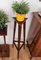 Mid-Century Vintage Italian Art Deco Wooden Triangle Pedestal or Plant Stand, Image 2