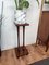 Mid-Century Vintage Italian Art Deco Walnut Wood Pedestal or Plant Stand 5