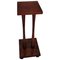 Mid-Century Vintage Italian Art Deco Walnut Wood Pedestal or Plant Stand 1