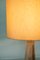 Tischlampe mit Keramikgestell & passendem Schirm, 1960er 4