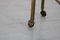 Italian Brass Coffee or Side Tables with Wheels, 1970s, Set of 3, Image 12