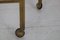 Italian Brass Coffee or Side Tables with Wheels, 1970s, Set of 3, Image 10