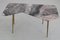 Italian Asymmetrical Coffee Table with Iron Legs & Marble Top, 1950s 14