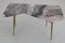 Italian Asymmetrical Coffee Table with Iron Legs & Marble Top, 1950s, Image 14