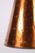 Lámpara colgante danesa de cobre martillado a mano de ES Horn Aalestrup, años 50, Imagen 2