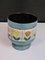 Blue Ceramic Cache Pot with Flower Design by Jean De Lespinasse, 1960s 4