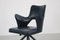 Italian Imitation Leather Office Chair, 1950s, Image 22