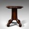 Antique English Mahogany Library Side Table, 1850s 3