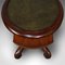 Antique English Mahogany Library Side Table, 1850s 9