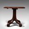 Antique English Mahogany Library Side Table, 1850s 5