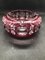 Large Vintage Art Deco Red Ashtray from Val St Lambert, Image 5