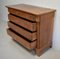 Small Solid Walnut Chest of Drawers, 1800s, Image 4