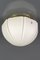 Weiße Deckenlampe aus Glas & Messing von Peill & Putzler 2