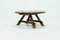 Tavolino da caffè in legno di quercia massiccio, Francia, anni '50, Immagine 5