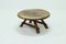 French Rustic Solid Oak Coffee Table, 1950s 1
