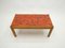 Oak & Red Ceramic Coffee Table, 1960s 1