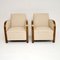 Swedish Art Deco Satin Birch Armchairs , Set of 2 2