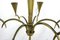 Art Deco Brass Chandelier by Dagobert Peche, 1920s 5