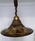 Vintage Brown & Brass Metal Ceiling Lamp from Hustadt Leuchten, 1980s 7