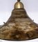 Vintage Brown & Brass Metal Ceiling Lamp from Hustadt Leuchten, 1980s 5
