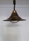 Lámpara de techo vintage de metal marrón y latón de Hustadt Leuchten, años 80, Imagen 1
