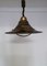 Vintage Brown & Brass Metal Ceiling Lamp from Hustadt Leuchten, 1980s 1