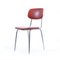 Mid-Century Czech Red Leather & Chrome Chair from Kovona, 1960s, Image 1