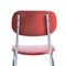 Tschechischer Mid-Century Stuhl aus rotem Leder & Chrom von Kovona, 1960er 5