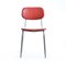 Mid-Century Czech Red Leather & Chrome Chair from Kovona, 1960s 8