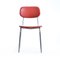 Mid-Century Czech Red Leather & Chrome Chair from Kovona, 1960s, Image 8