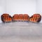 Mobilier de Salon en Velours, 1970s, Set de 3 1