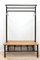 Mid-Century Industrial Vintage School Wooden Coat Rack, Image 3